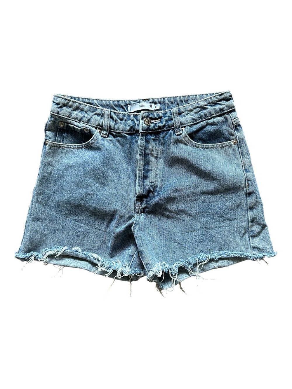 Adika Light Blue Distressed Jean Shorts